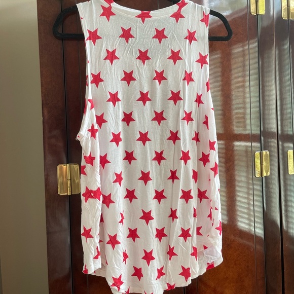 Rose in the USA Americana July Fourth Patriotic Tank - Size XL - Picture 4 of 4